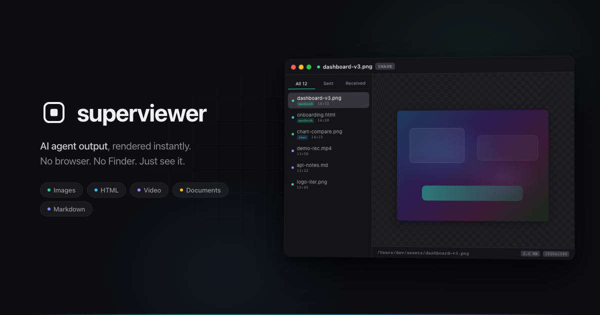Why We Built superviewer - Your AI Makes Things. You Should See Them.